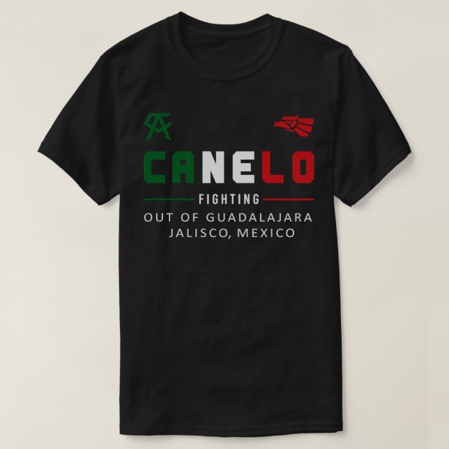 Canelo Alvarez Guadalajara Jalisco Mexiko T-Shirt (Design vorne)