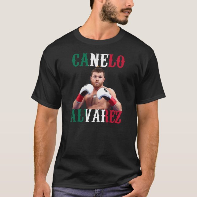 Canelo Alvarez Mexico Flag T-Shirt (Vorderseite)