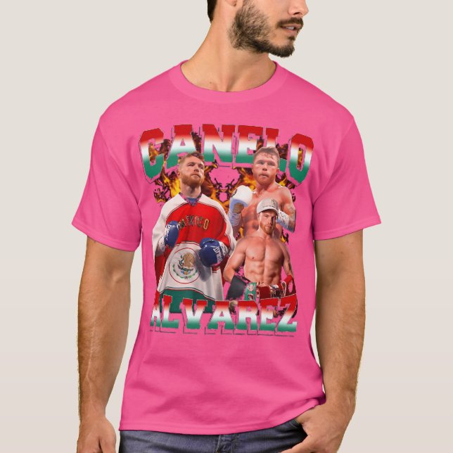 Canelo Alvarez Retro Collage T-Shirt (Vorderseite)