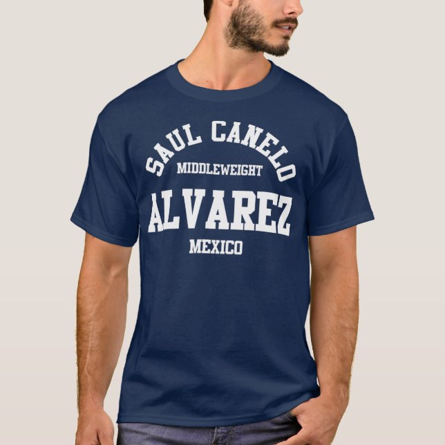 Canelo Boxing Alvarez Mexico Gym Middleweight T-Shirt (Vorderseite)