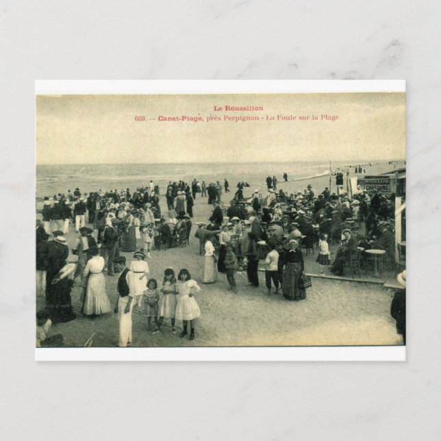 "Canet plage 66 France" Postkarte (Vorderseite)