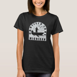 Canfield Lake Angeln Michigan T-Shirt