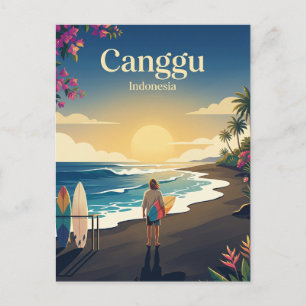 Canggu-Strand Indonesien Postkarte