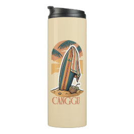 Canggu Sunset Surf – Vintage Tropische Strand Vibe Thermosbecher