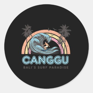 Canguu - Li's Surf Paradise - Indonesia Surfing Fa Runder Aufkleber