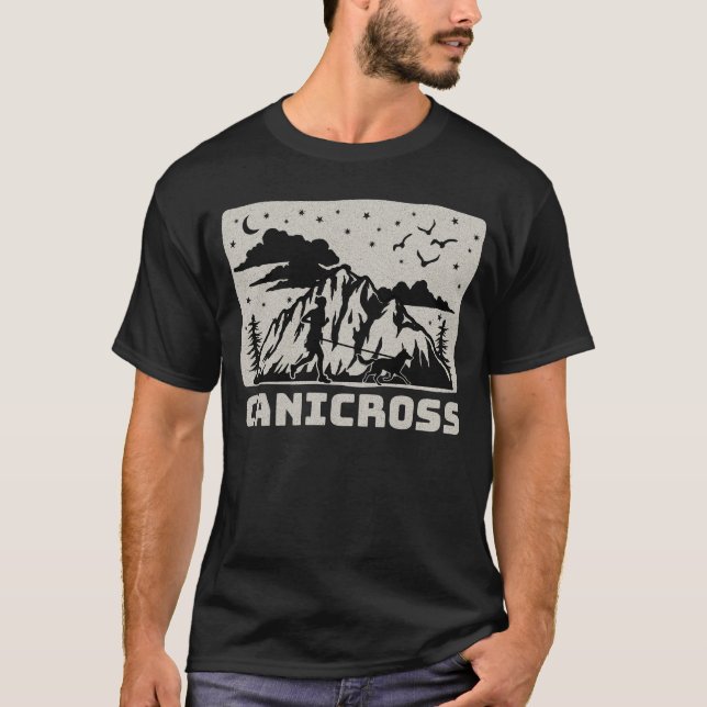 Canicross Adventure Dog Lover T-Shirt (Vorderseite)