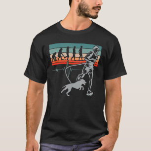 Canicross läuft Dog Joggen Welpenhalter Run 6 T-Shirt