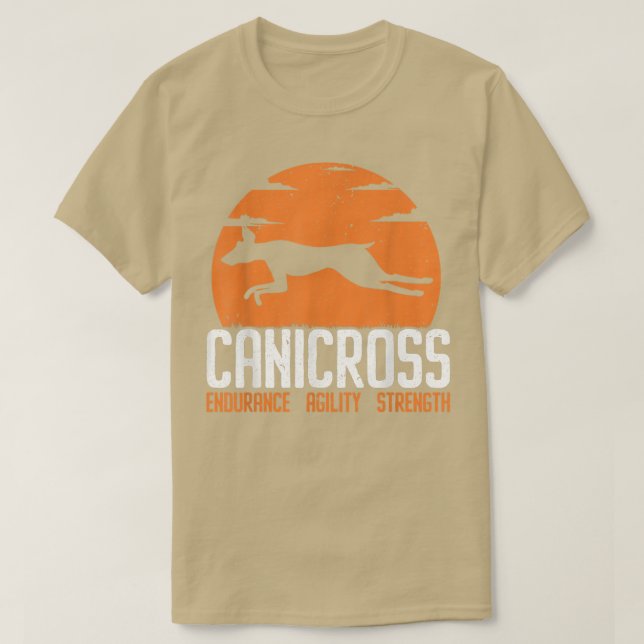 Canicross läuft Hund Lover Joggen Welpenbesitzer R T-Shirt (Design vorne)