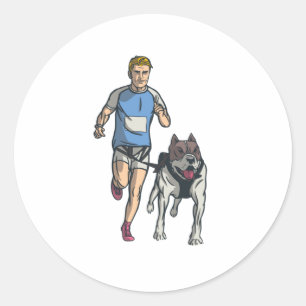 Canicross Runder Aufkleber