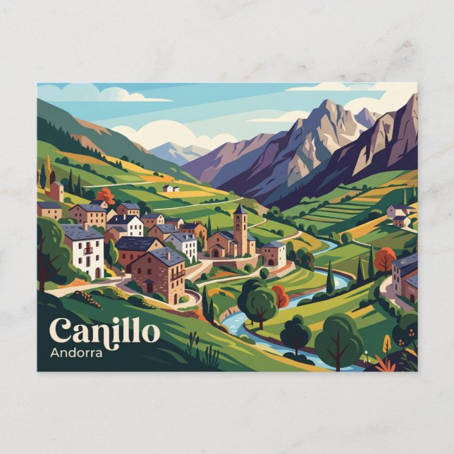 Canillo, Andorra Andorra Postkarte (Vorderseite)