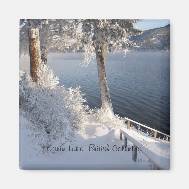 Canim Lake, British Columbia in Winter Magnet (Vorne)