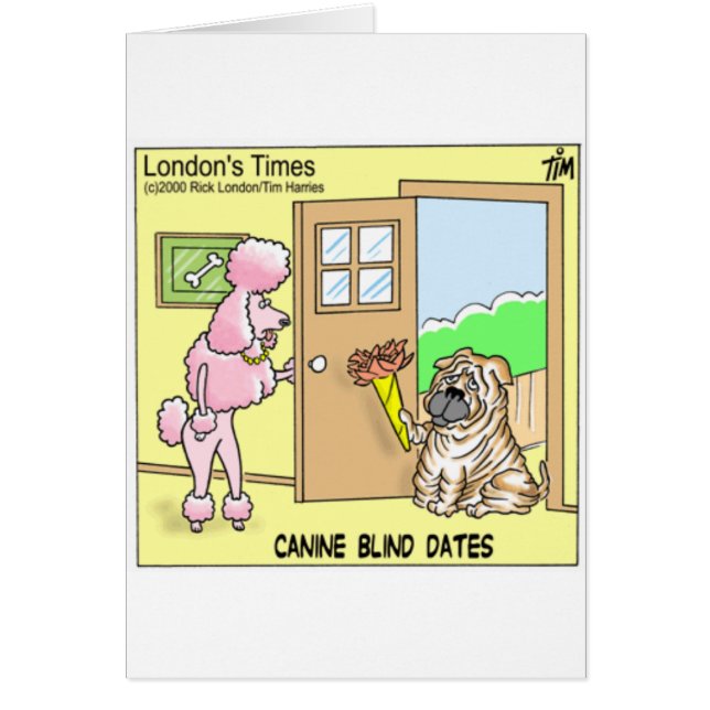 Canine Blind Dates Funny Dog Cartoon Geschenke & T (Vorne)