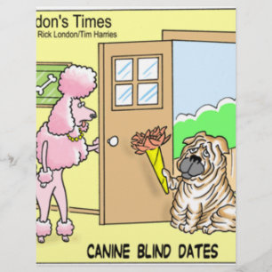 Canine Blind Dates Funny Dog Cartoon Geschenke & T Flyer