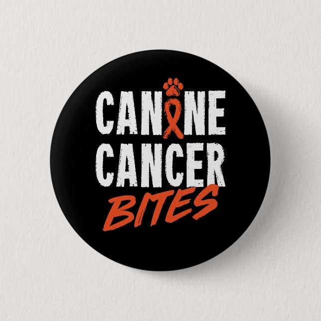 Canine Cancer Bites Button (Vorderseite)