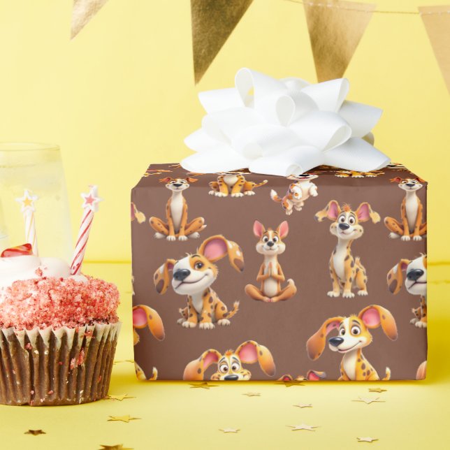 Canine Celebration Wrap 5 Geschenkpapier (Geburtstagsparty)