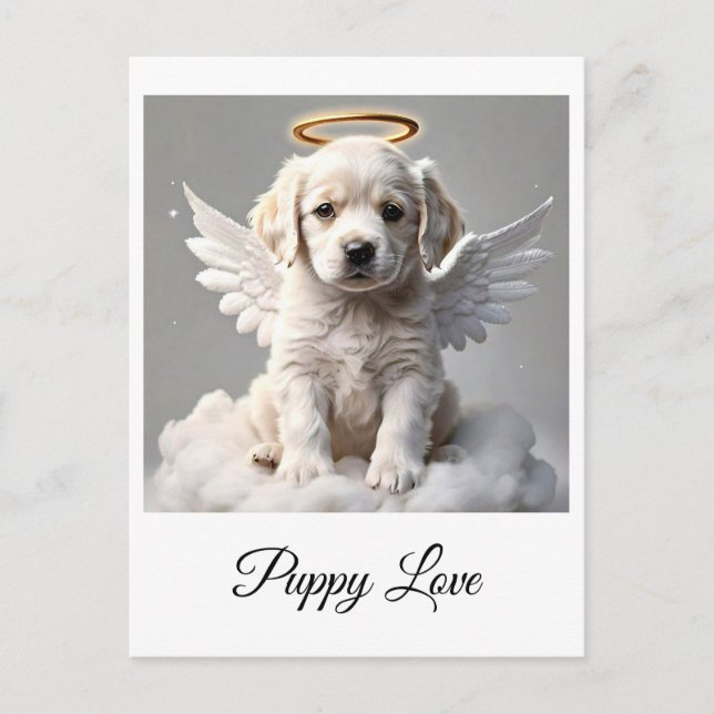 " CANINE CHERUB " POSTCARD POSTKARTE (Vorderseite)