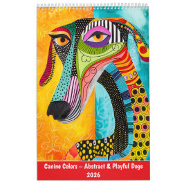 Canine Colors – Abstract & Playful Dogs 2026 Kalender