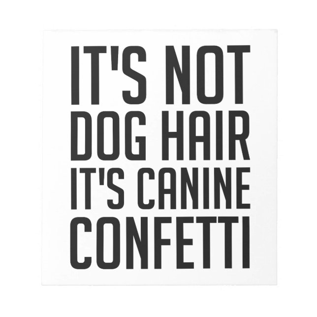 Canine Confetti Notizblock (Vorderseite)