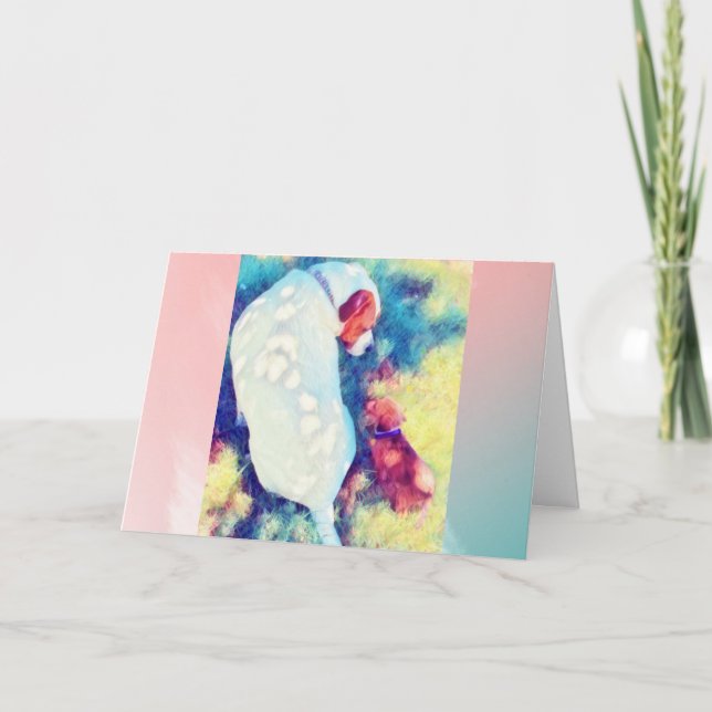 Canine Friends Blank 12x18 Card Karte (Vorderseite)