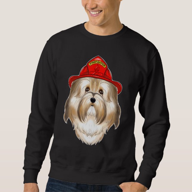 Canine Handler I Fireman Dog I Feuerwehrhavanes Sweatshirt (Vorderseite)