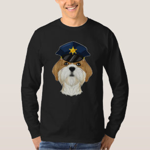 Canine Handler I Police Hund I Police Shih Tzu T-Shirt