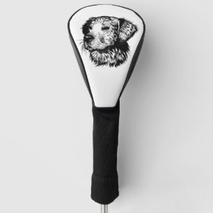 Canine Head Sketch Golf Headcover