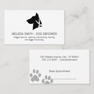 Canine Hunde Schere Animal Groomer Terminkarte