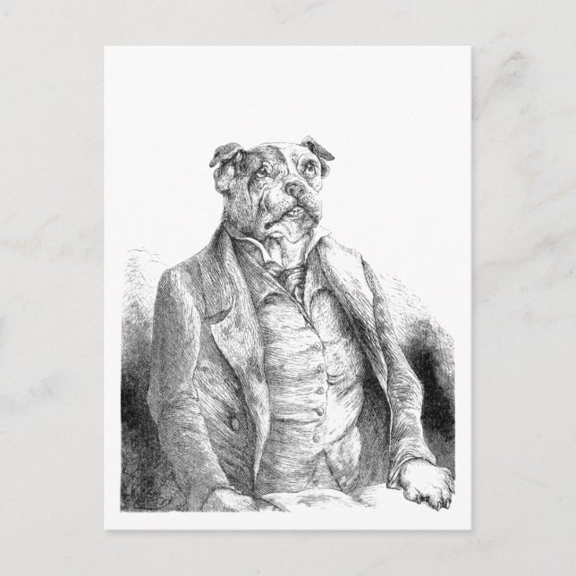"Canine Lecture" Postkarte (Vorderseite)