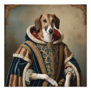 Canine Majestät Ein Hund Portrait in der Renaissan Fotodruck