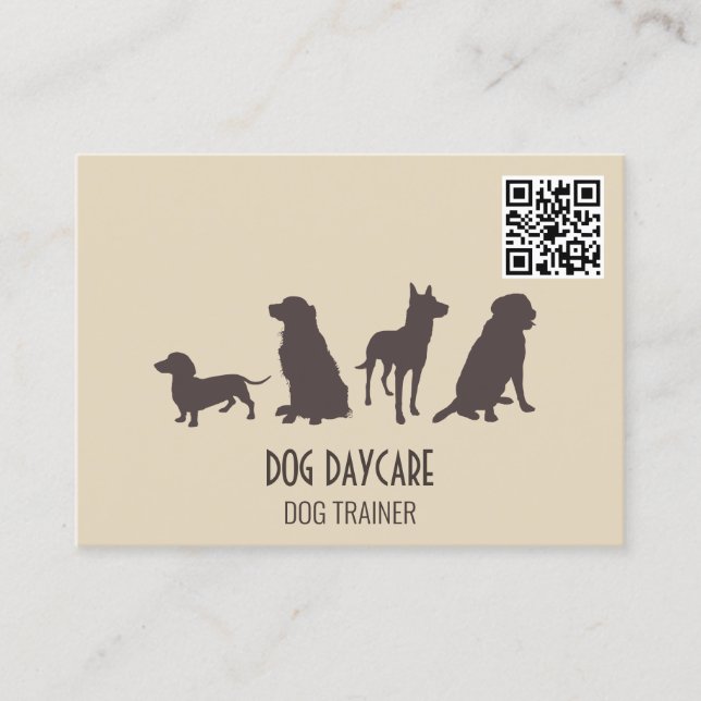 Canine Pack | Hundeschulung | QR-Code Visitenkarte (Vorderseite)
