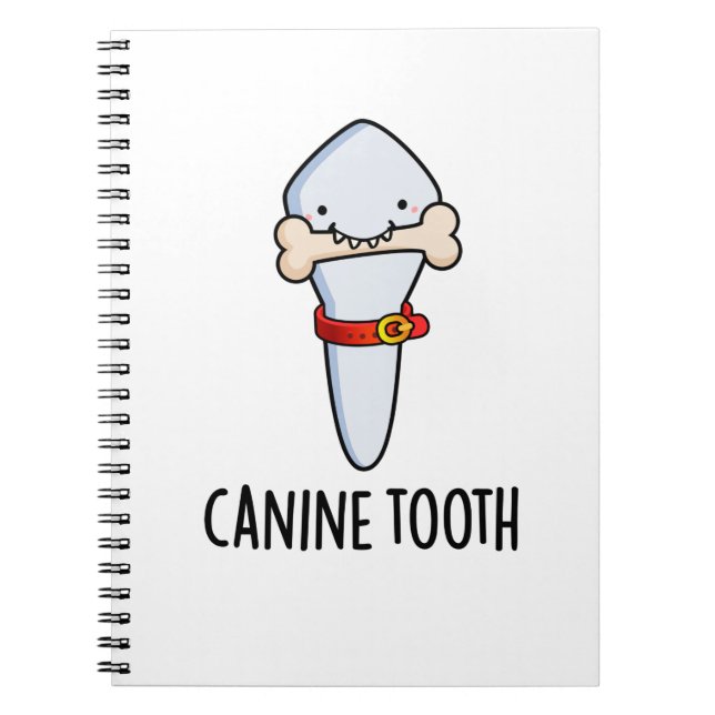 Canine Tooth Funny Dental Puff Notizblock (Vorderseite)