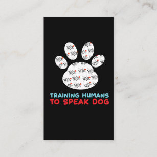 Canine Training Hund Trainer Welpe Hund Lautsprech Visitenkarte