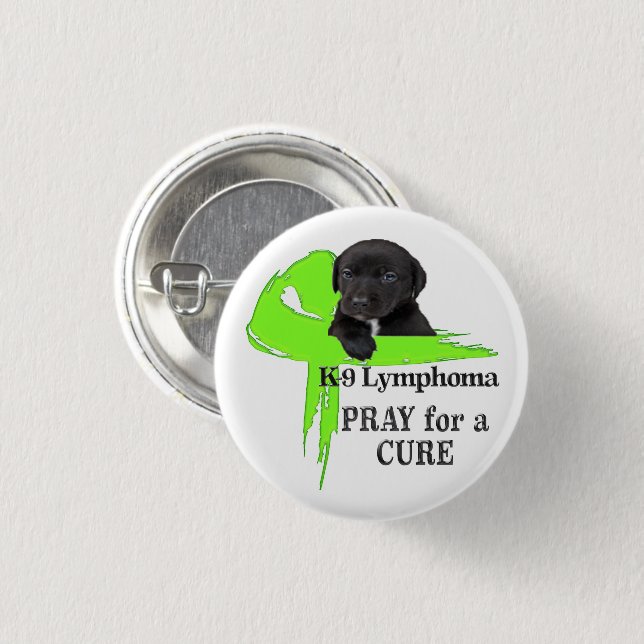 Canines Lymphom - Biss Button (Vorne & Hinten)