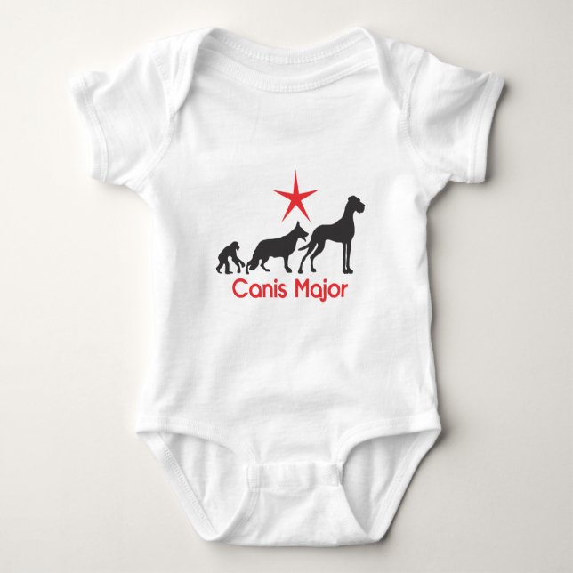 Canis Major Great Dane Baby Strampler (Vorderseite)