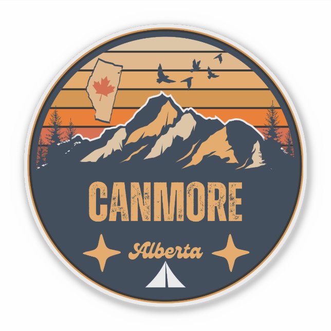 Canmore, Alberta Aufkleber (Vorderseite)