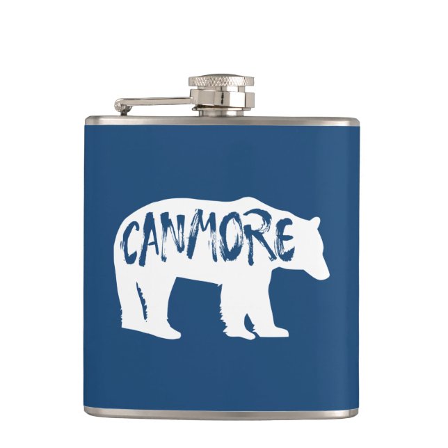 Canmore Alberta Bear Flachmann (Vorderseite)