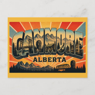 Canmore Alberta Bergstadt Postkarte