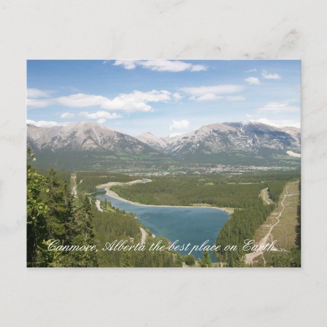Canmore, Alberta der beste Platz auf Ea... Postkarte (Vorderseite)