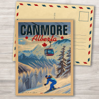 Canmore Alberta Mountains Kanada 1950er