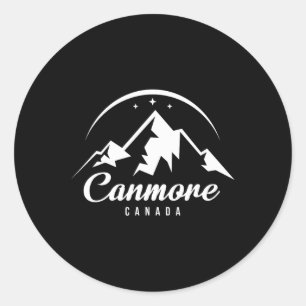 Canmore Canada Ski Resort Skifahren Snowboarden Runder Aufkleber