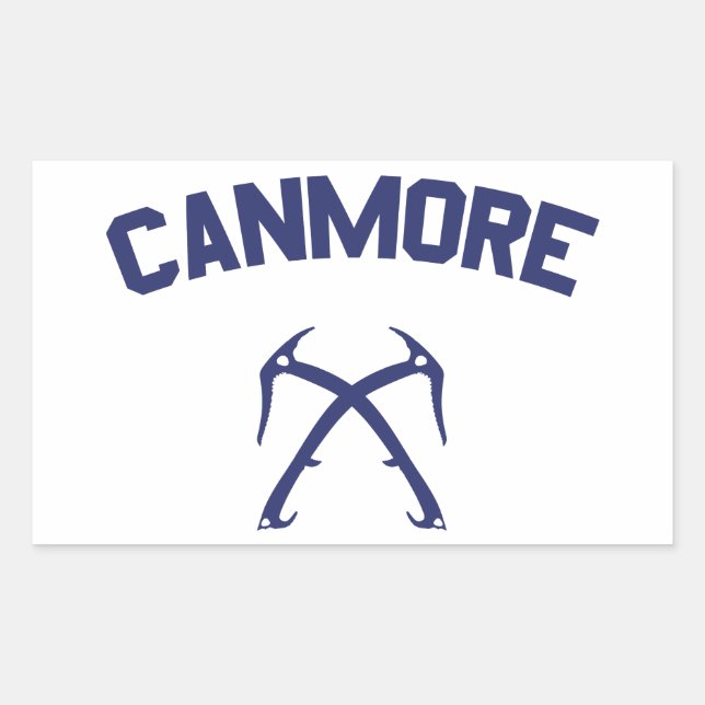 Canmore Ice Klettern Rechteckiger Aufkleber (Vorderseite)
