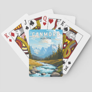 Canmore Kanada Reise Kunst Vintage Spielkarten