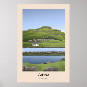 Canna Schottland Reiseplakat Poster