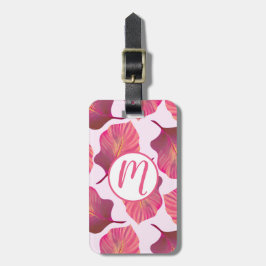 Canna Tropicanna Blätter in Rosa Gepäckanhänger