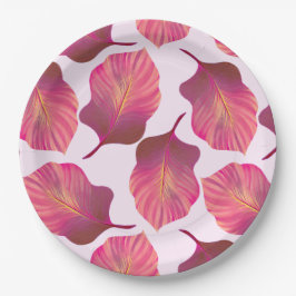 Canna Tropicanna Blätter in Rosa Pappteller