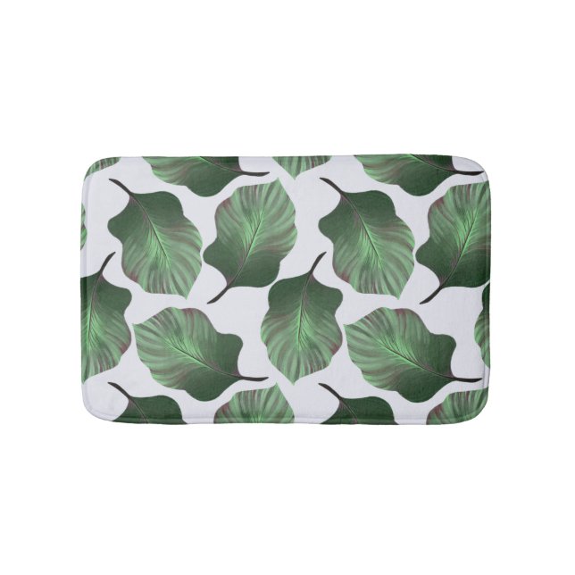 Canna Tropicanna Tropical Blätter, grün Badematte (Vorderseite)