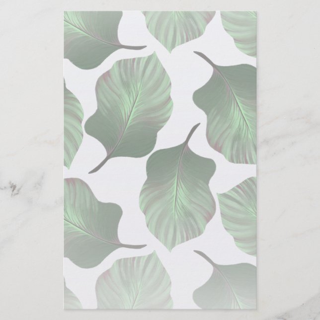 Canna Tropicanna Tropical Blätter, grün Briefpapier (Vorderseite)