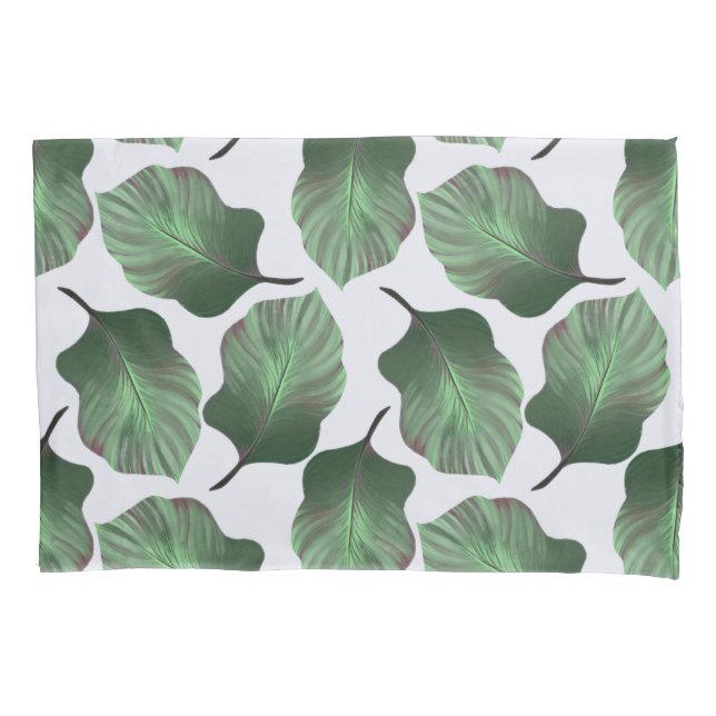 Canna Tropicanna Tropical Blätter, grün Kissenbezug (Vorderseite)