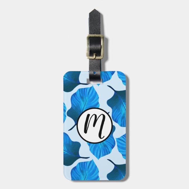 Canna Tropicanna Tropical Blätter in Locarno Gepäckanhänger (Vorderseite vertikal)