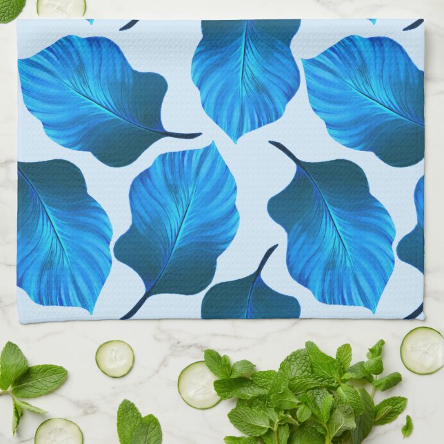 Canna Tropicanna Tropical Blätter in Locarno Geschirrtuch (Gefaltet)